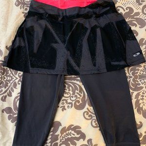 Skirt Sports Grey Leggings with Skirt Size S